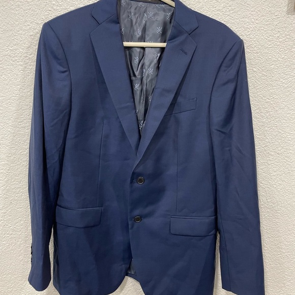 John Varvatos Sportcoat 40R Men Bleecker Signature Tailored Wool Suit Jacket